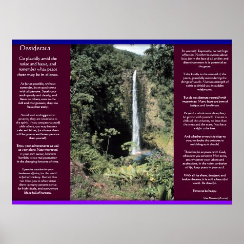 DESIDERATA Waterfalls Posters 6