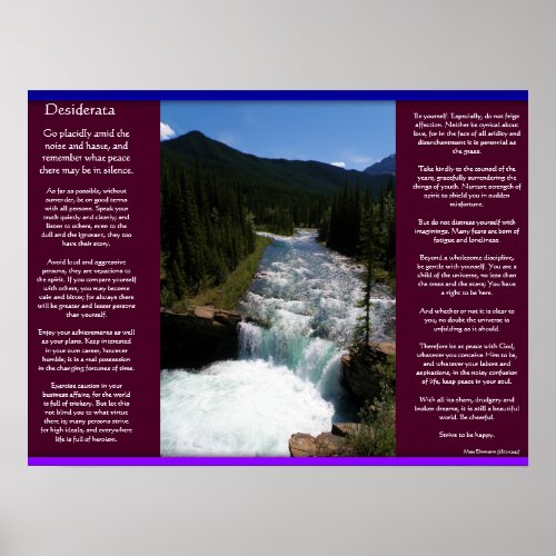 DESIDERATA Waterfalls Posters 8