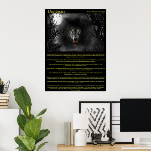 Desiderata Werewolf Posters