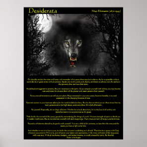Desiderata Werewolf Posters