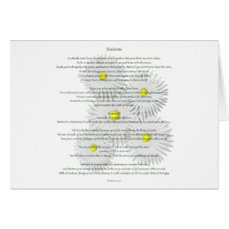 Desiderata with Daisies Cards
