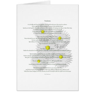 Desiderata with Daisies Cards