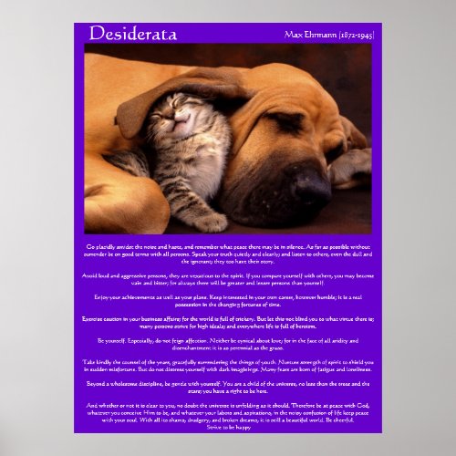 Desiderata Young Love Posters 2