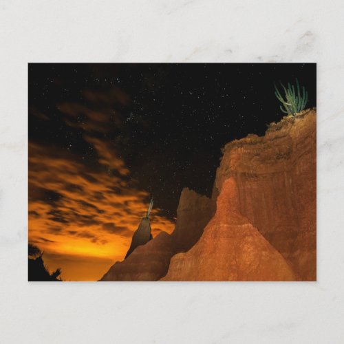 Desierto en la noche postcard