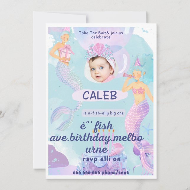 desievite birthday invitation card (Front)