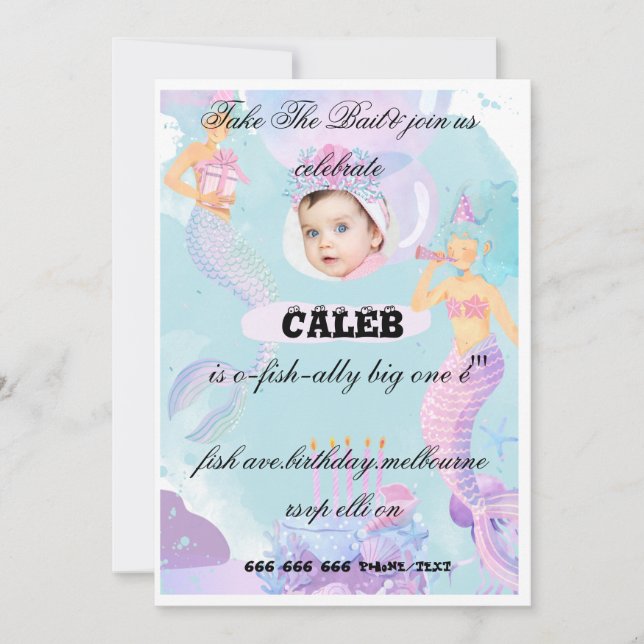 desievite birthday invitation card (Front)