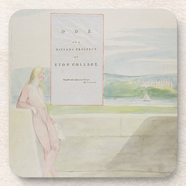Design 13 for 'Ode on a Distant Prospect of Eton C Coaster (Front)