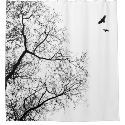 Design 24 Crow Raven Shower Curtain