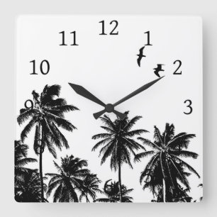 Design 27 Black White Square Wall Clock