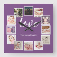 Design a 12 Photo Collage Personalized Purple