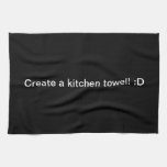 Design A Black Kitchen Towel at Zazzle