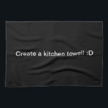 Design A Black Kitchen Towel<br><div class="desc">Here is a black kitchen towel for you to work with. :)</div>