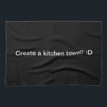 Design A Black Kitchen Towel<br><div class="desc">Here is a black kitchen towel for you to work with. :)</div>