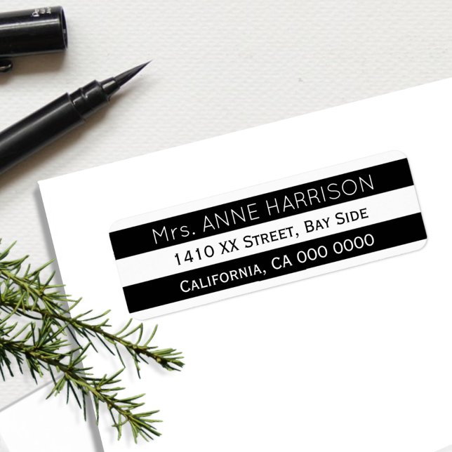 Design a Black & White Striped Label (Creator Uploaded)