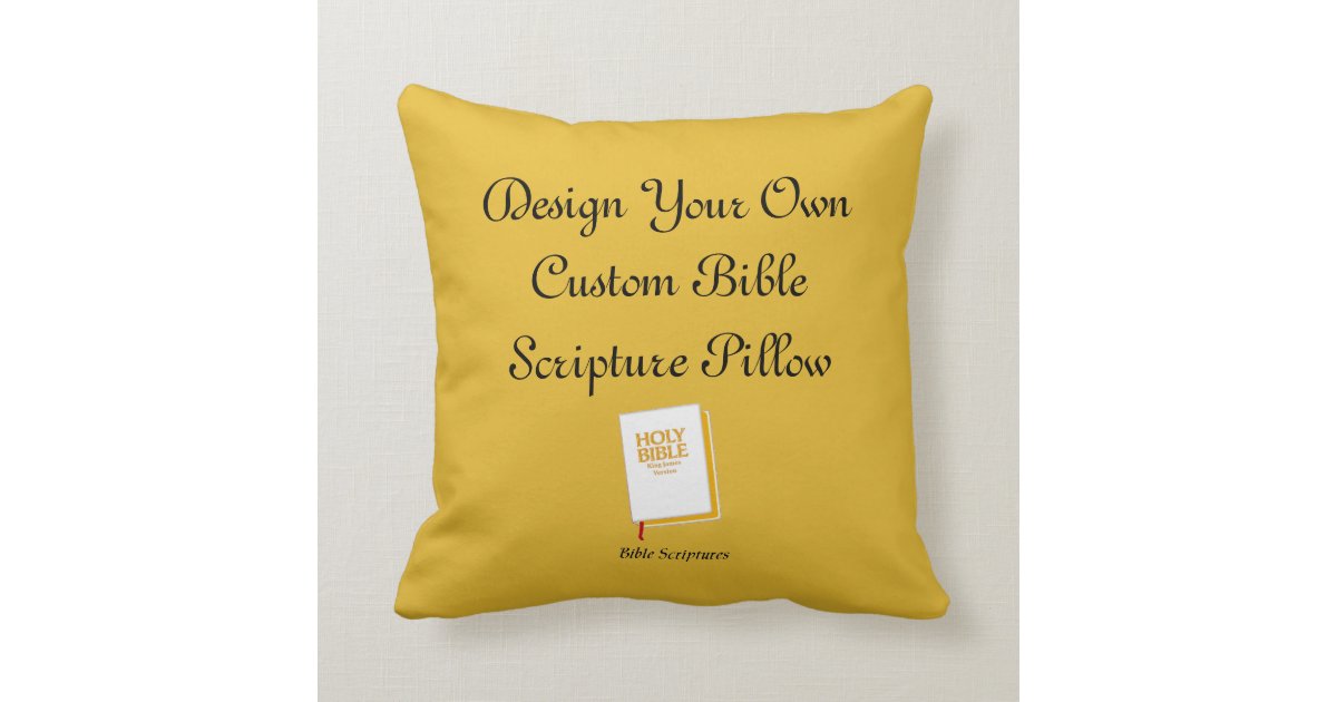 Design A Custom Bible Scripture Pillow | Zazzle.com