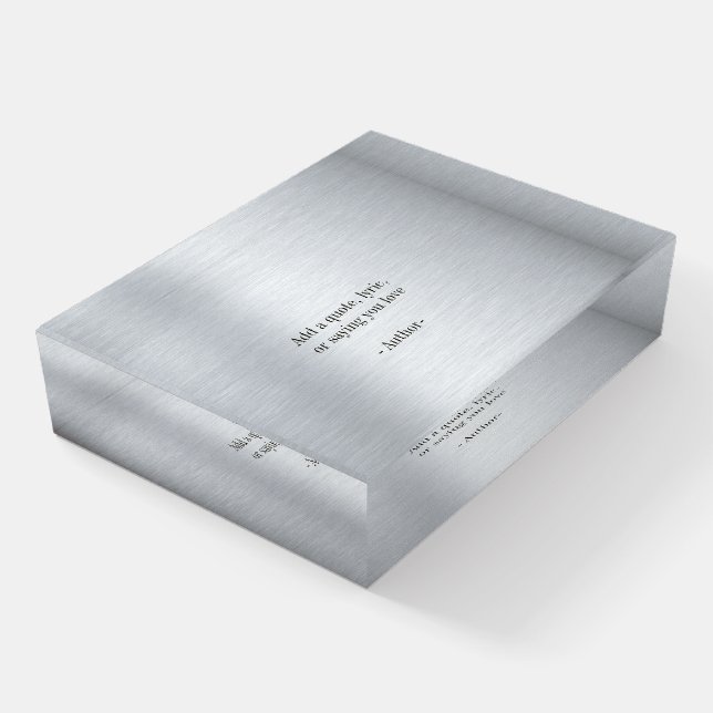 Design a Custom Quote Paperweight (Angled)