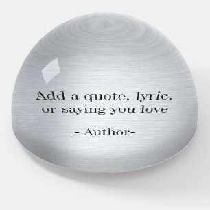 Design a Custom Quote Paperweight