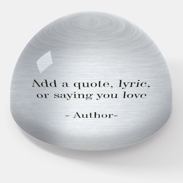 Design a Custom Quote Paperweight (Angled)