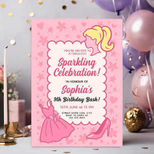 Design a Glamorous Sparkling Birthday Invitation