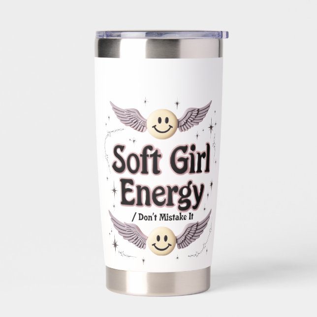 Design a minimal streetwear-style layout featuring insulated tumbler (Left)