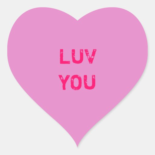 Design a Pink Conversation Heart Sticker | Zazzle