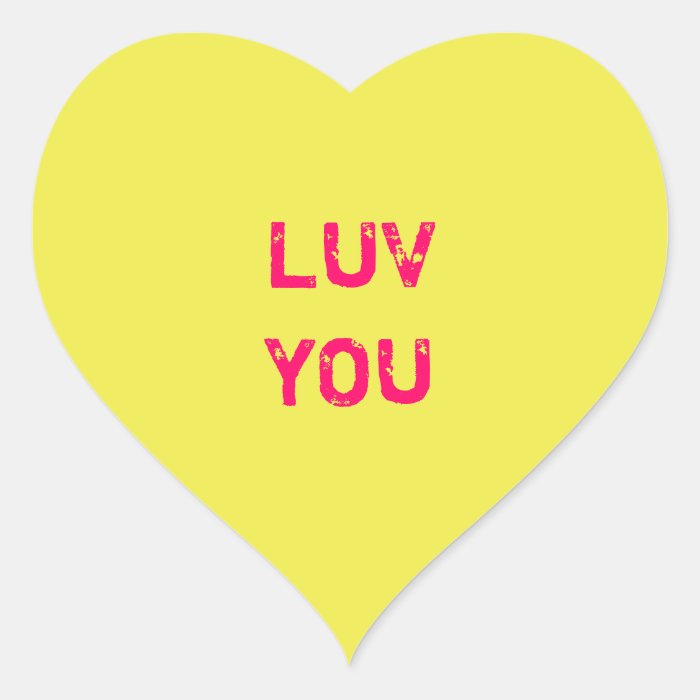 Design a Yellow Conversation Heart Sticker