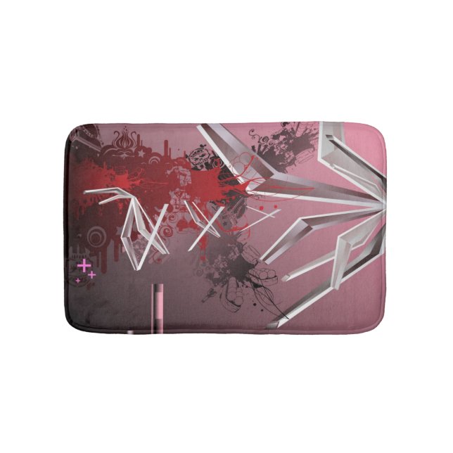 Design Backgrounds Bathroom Mat (Front)