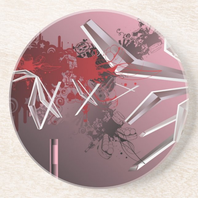 Design Backgrounds Sandstone Coaster (Front)