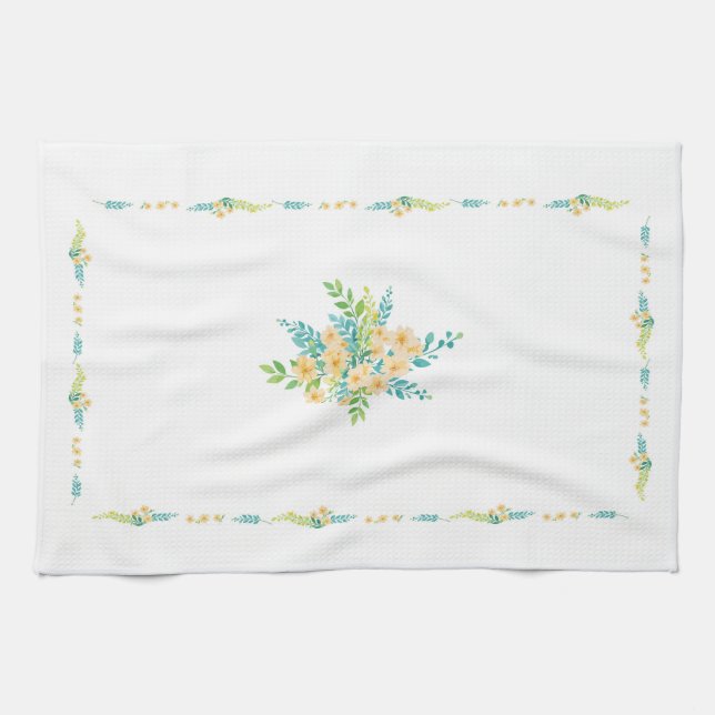 Design bathroom "Flowers of the Field" Kitchen Towel (Horizontal)