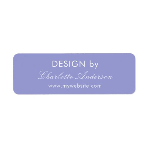 Design by name violet business entrepreneur label