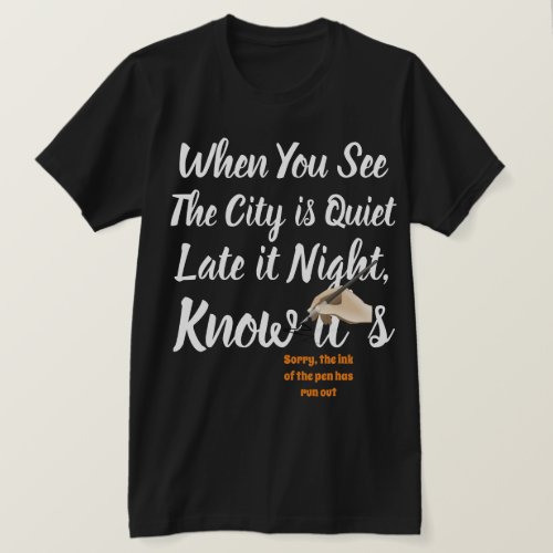 design city pen T_Shirt