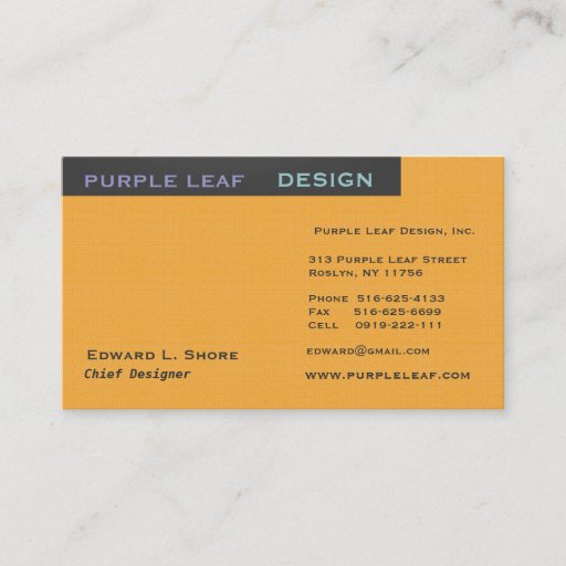 Customizable Design Company or Designer Generic Business Card