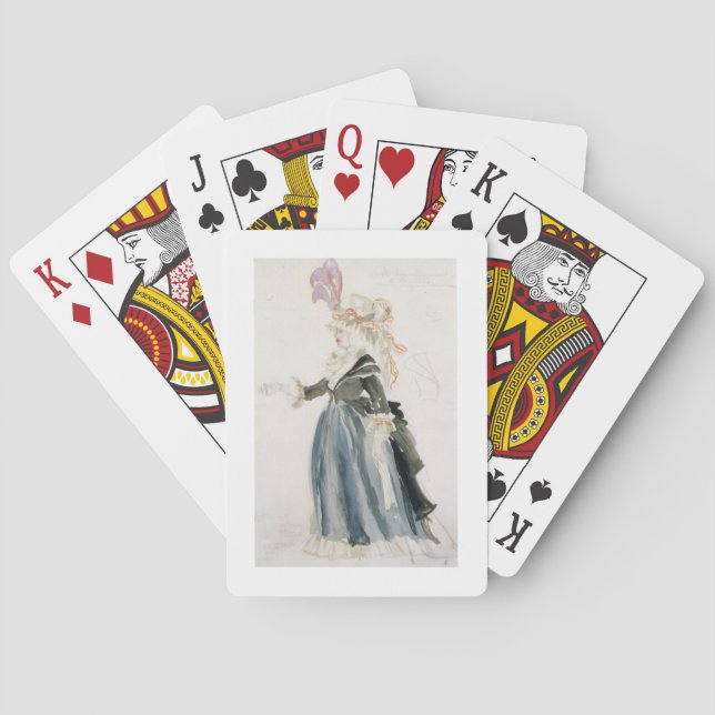Design costume for 'Misa Sert' as 'A Lady of the Poker Cards (Back)