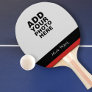 Design (create, make) your own photo ping pong paddle