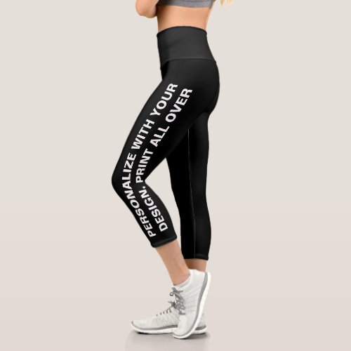  Design  Create Your Own Womens Personalized Capri Leggings