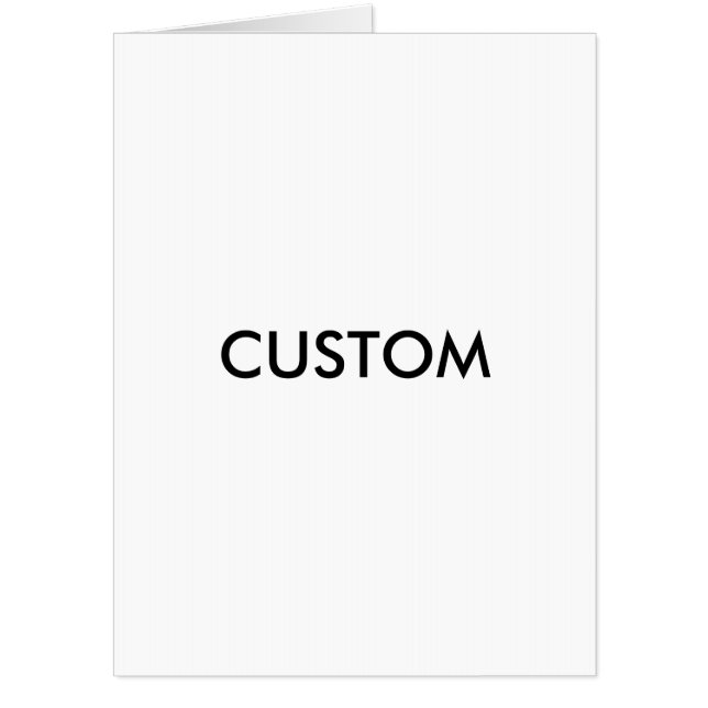Design Custom Customizable Template Blank Card (Front)