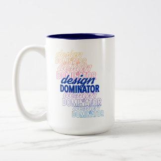 Design Dominator Repeat Design Two-Tone Coffee Mug