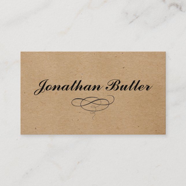 Design Element / Natural Business Card (Front)