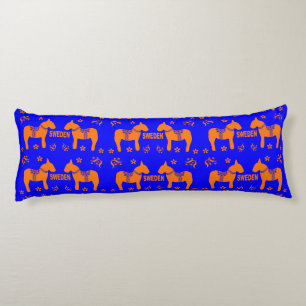 design elements of symbols of Sweden Body Pillow