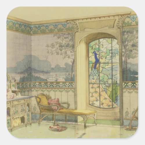 Design for a Bathroom from Interieurs Modernes Square Sticker