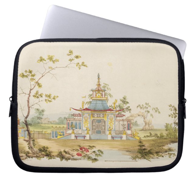 Design for a Chinese Temple, c.1810 (pen & ink and Laptop Sleeve (Front)