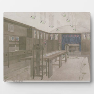 Design for a Dining Room, 1901 (colour litho) Plaque