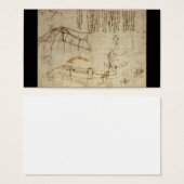 Design for a Flying Machine by Leonardo Da Vinci (Front & Back)