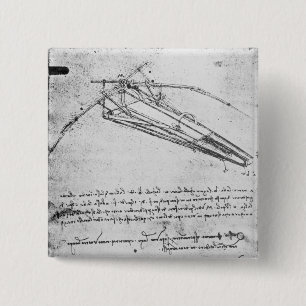 Design for a flying machine pinback button