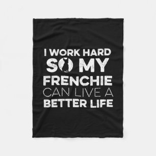 Design For A French Bulldog Owner 1 Fleece Blanket