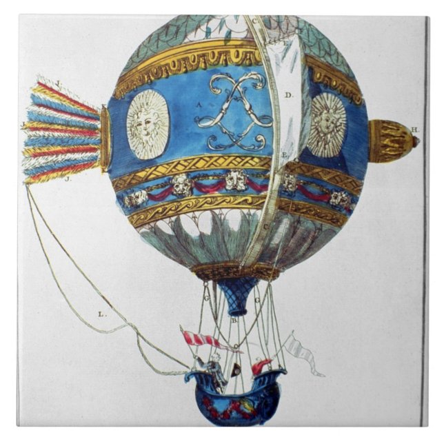 Design for a hot-air balloon with a diameter of 12 tile (Front)
