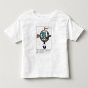 Design for a hot-air balloon with a diameter of 12 toddler t-shirt