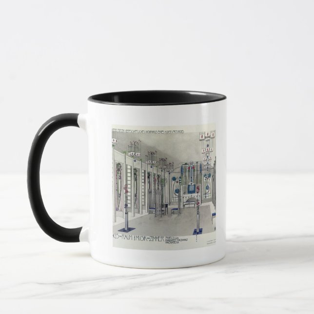 Design for a Music Room with panels by Margaret Ma Mug (Left)
