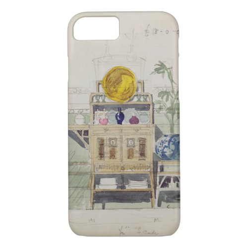 Design for a Sideboard c1860s_70s wc  pencil iPhone 87 Case