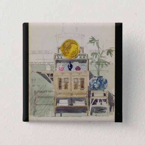 Design for a Sideboard c1860s_70s wc  pencil Pinback Button